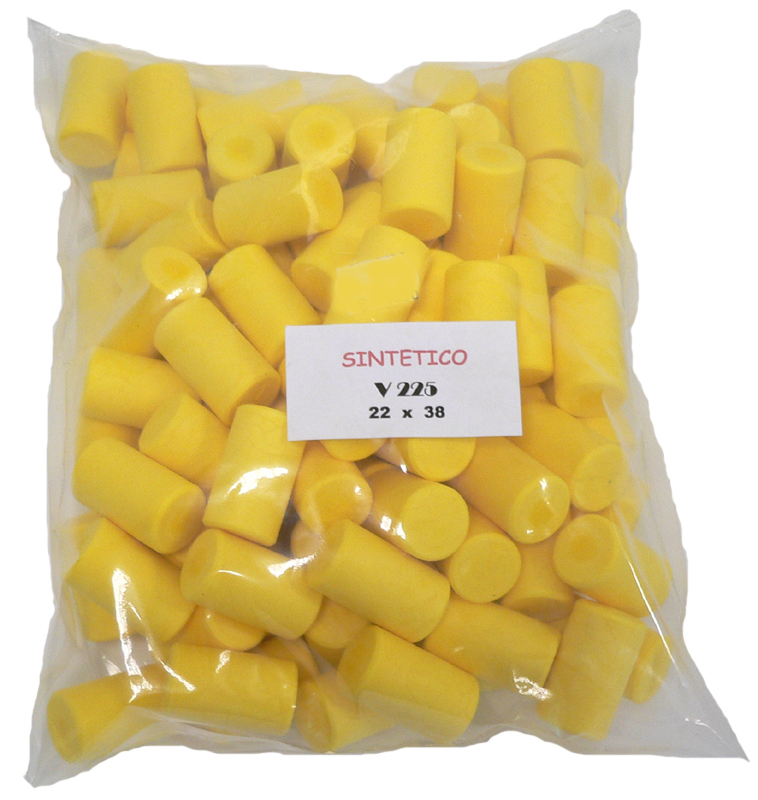 Tappo Sintetico giallo V225 - 22x38