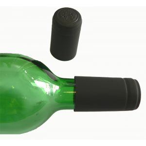 1 100 capsule termoretraibili per bottiglie di vino 3 * 3 * 6cm colore: Nero oro Hemoton 