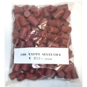 Tappo Sintetico rosso V225 - 22x38