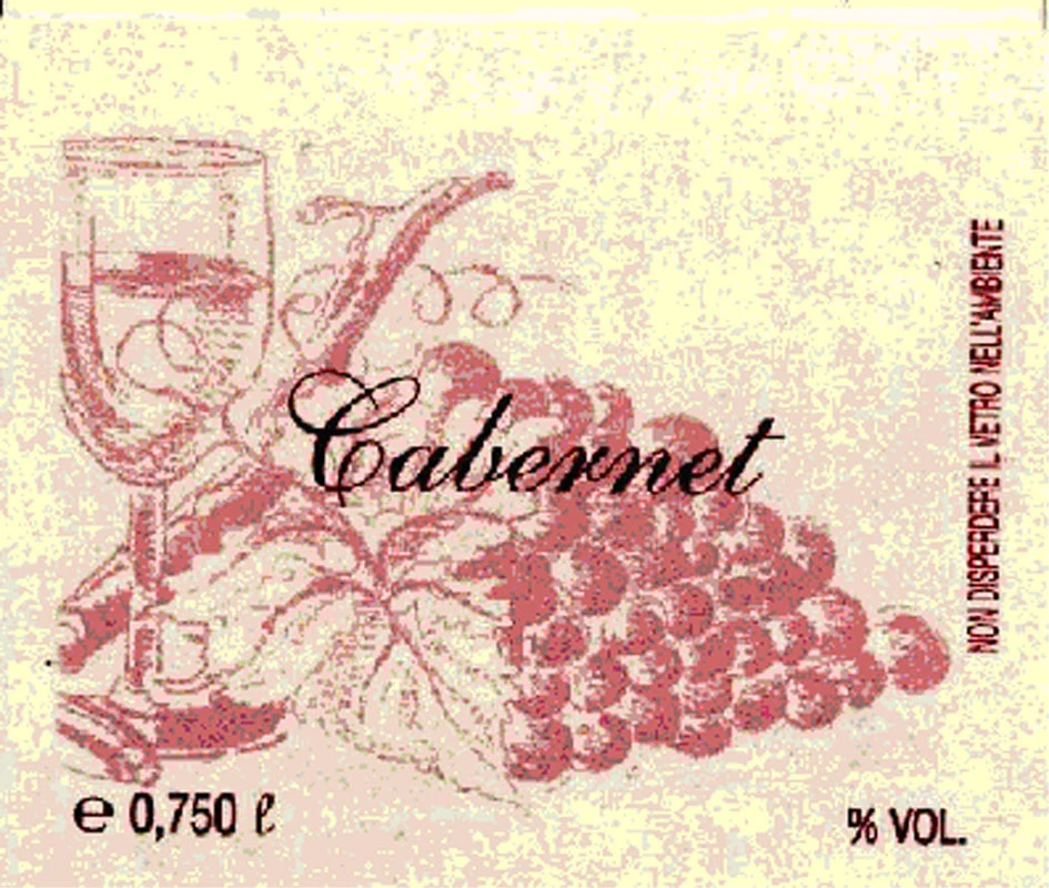 Etichetta Vino Grappolo Rosso