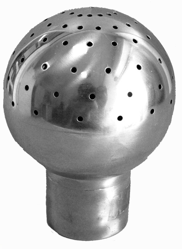 Sfera lavaggio inox fori superiori 1/2