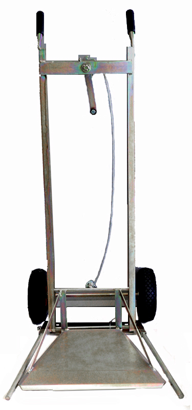 Carrello sollevatore per damigiane