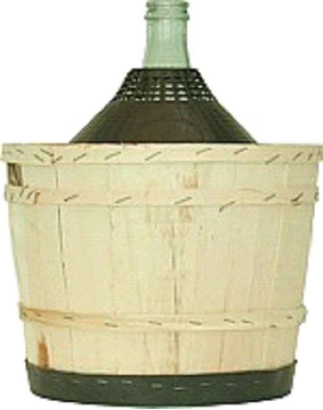Damigiana riv. legno  25 lt