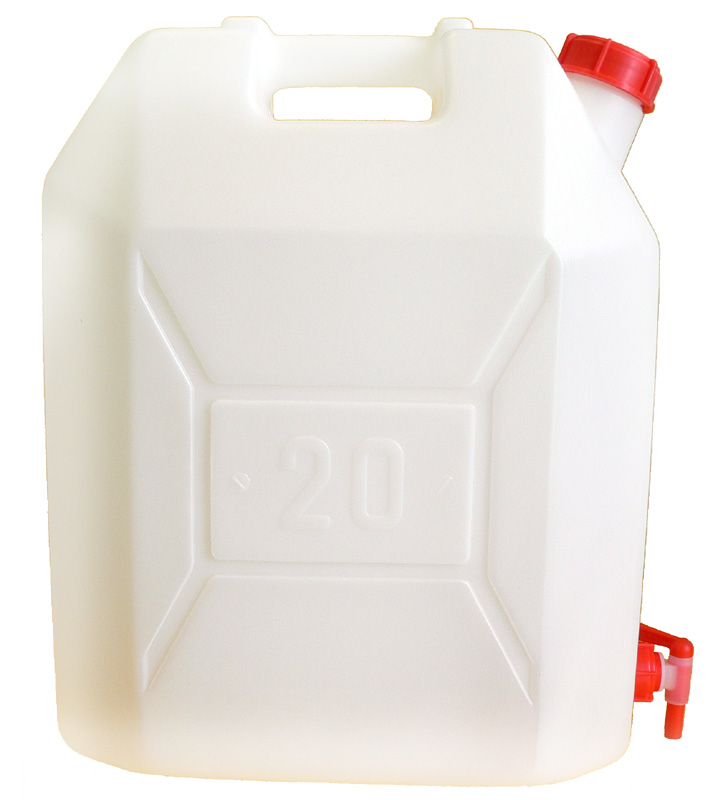 Canestro in moplen lt. 20 con rubinetto