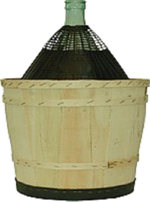 Damigiana riv. legno 54 lt