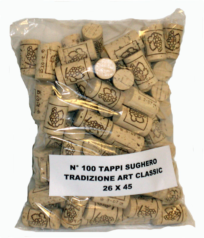 Tappo Sughero tradizionale art classic 26x45