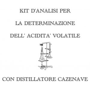 Kit analisi acidità volatile distillatore cazenave