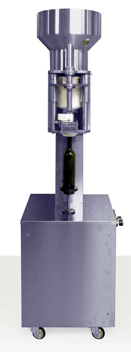 Tappatrice semi-automatica per tappo raso-bocca