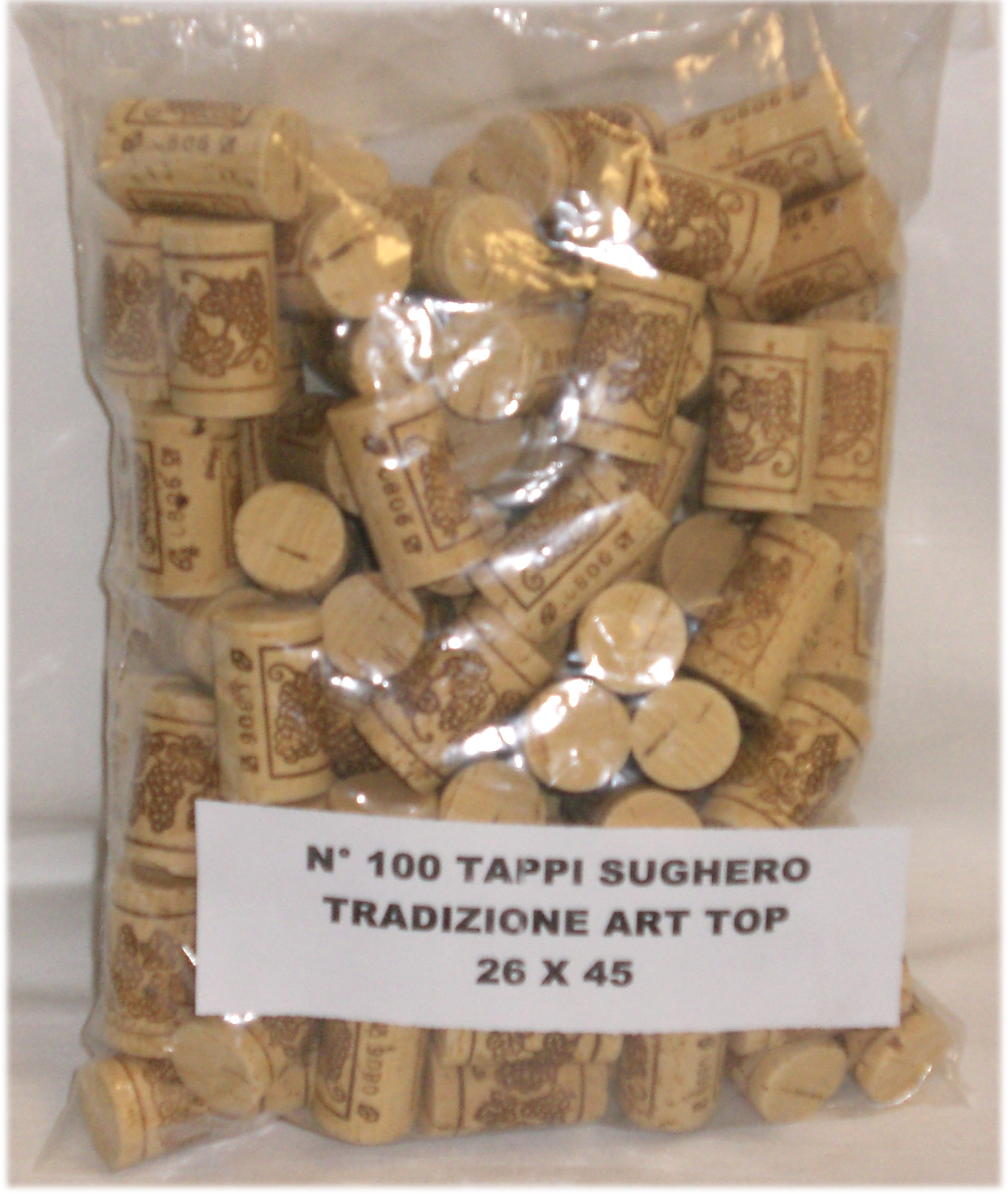 Tappo Sughero tradizionale art Top 26x45