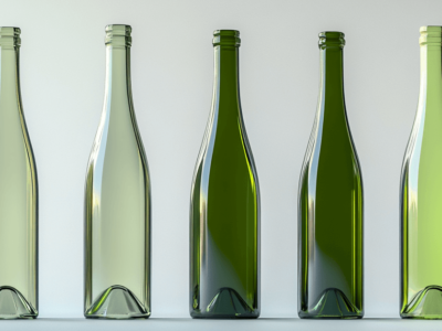 bottiglie di vino vuote pulite